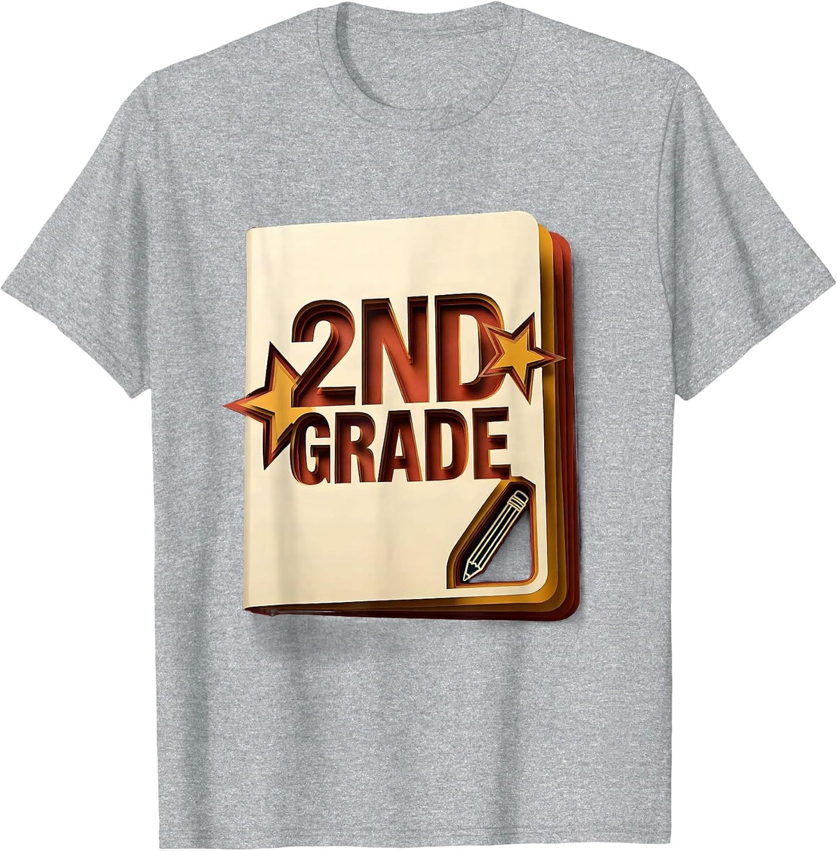 Men's Groovy 2nd Grade Back To School First Day of Second Grade T-Shirt - Heather Grey