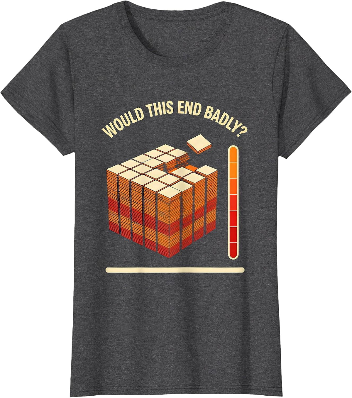 Women's Would This End Badly? Funny Periodic Table Science Teacher T-Shirt - Dark Heather Grey