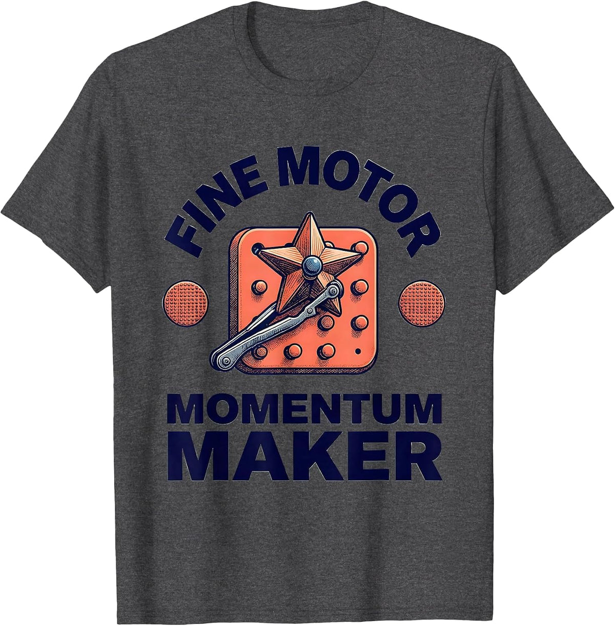 Fine Motor Momentum Maker Occupational Therapy Sensory T-Shirt - Dark Heather Grey