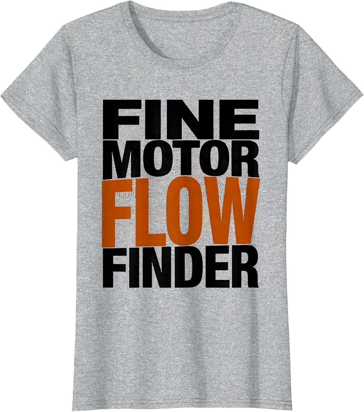 Fine Motor Flow Finder Playful Occupational Therapy Sensory T-Shirt - Heather Grey