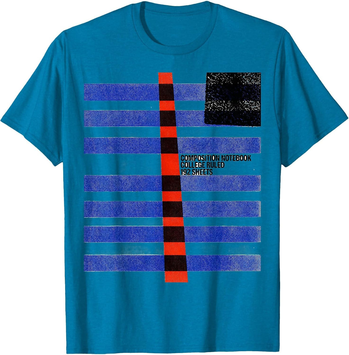 Composition Notebook College Ruled 192 Sheets Teacher T-Shirt - Sapphire Blue