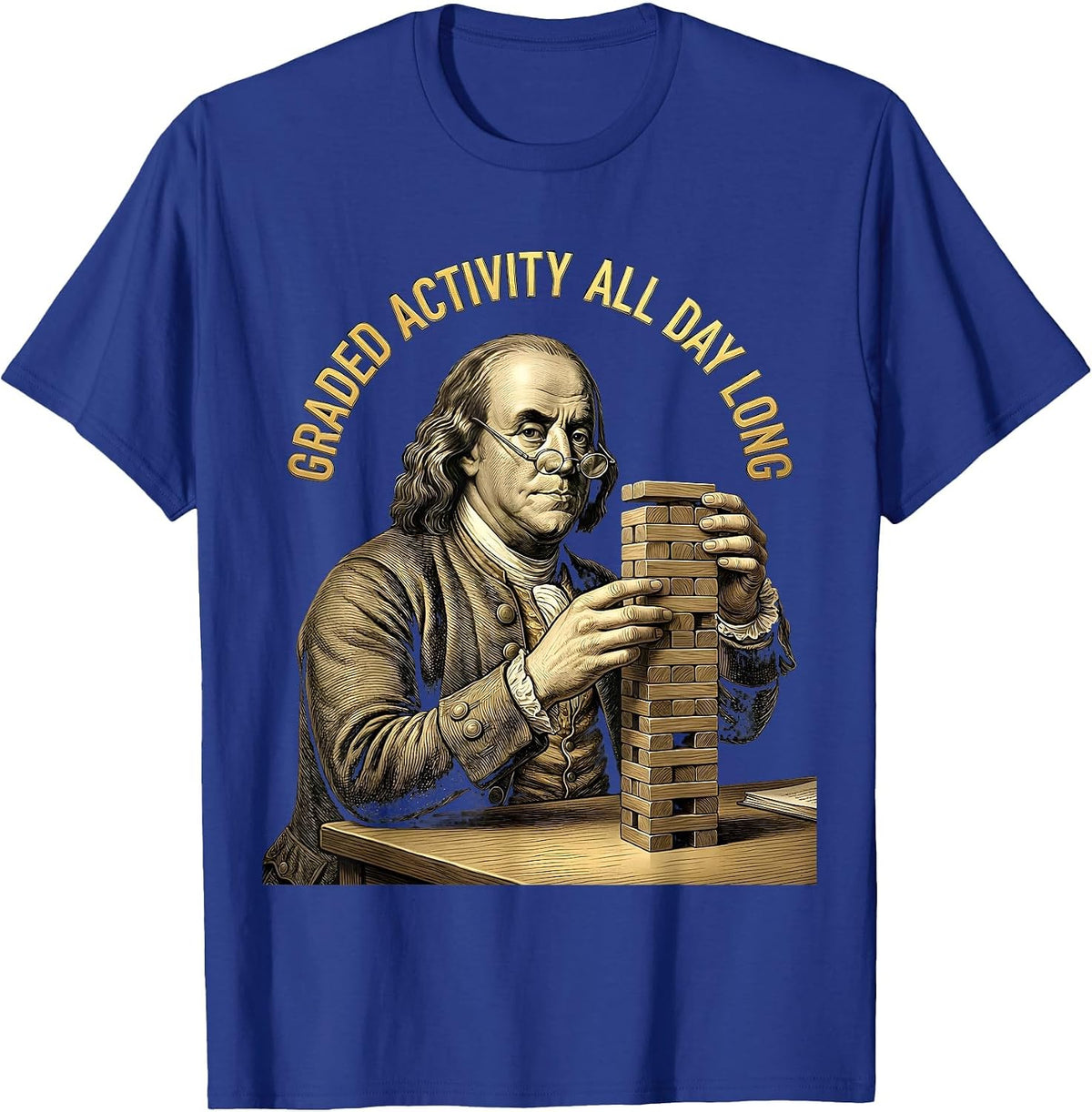 Men's Graded Activity All Day Long Occupational Therapy T-Shirt - Royal Blue