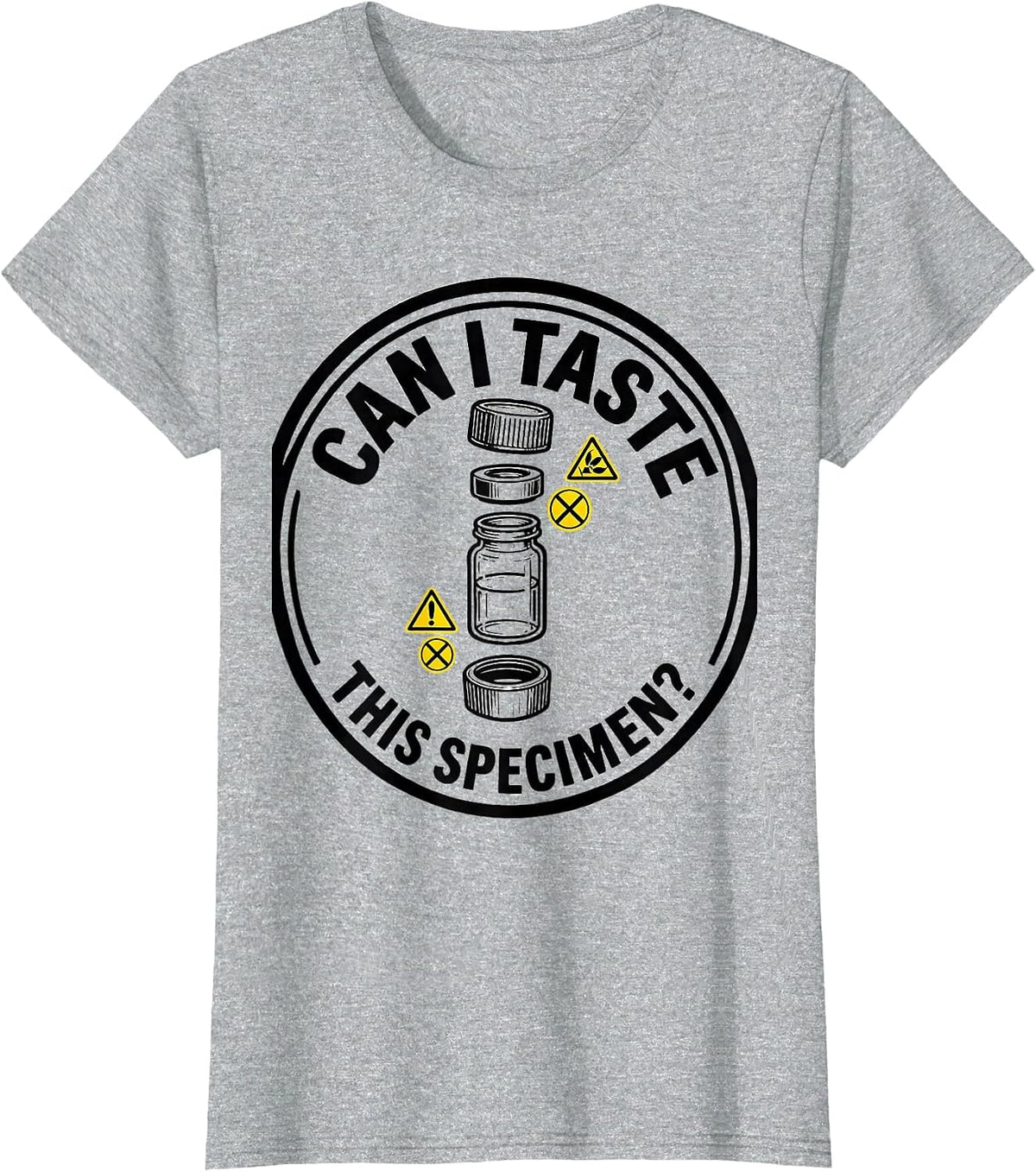 Can I Taste This Specimen Funny Periodic Table Science T-Shirt - Heather Grey