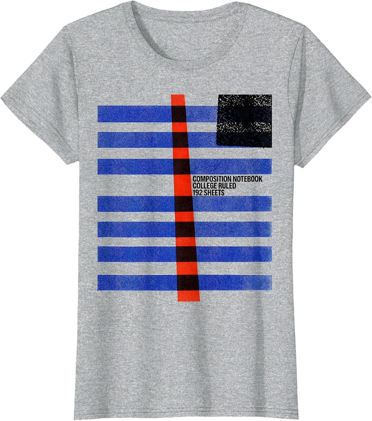 Composition Notebook College Ruled 192 Sheets Teacher T-Shirt - Heather Grey