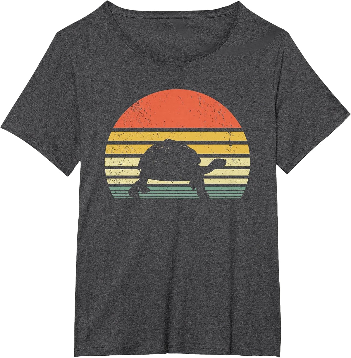 Vintage Tortoise - Land Turtle T-Shirt - Dark Heather Grey