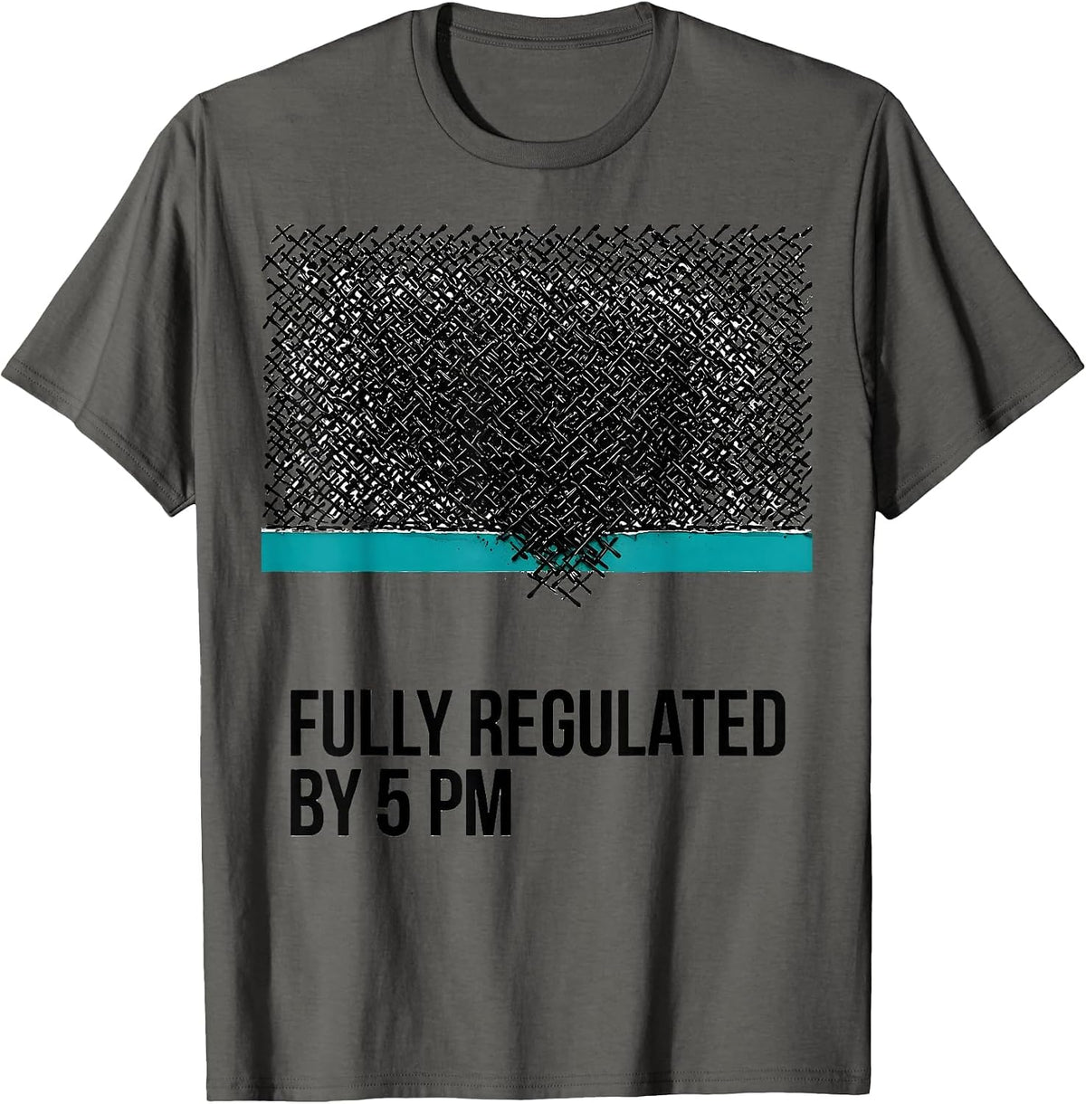 Fully Regulated By 5 PM Occupational Therapy Sensory T-Shirt - Asphalt Grey