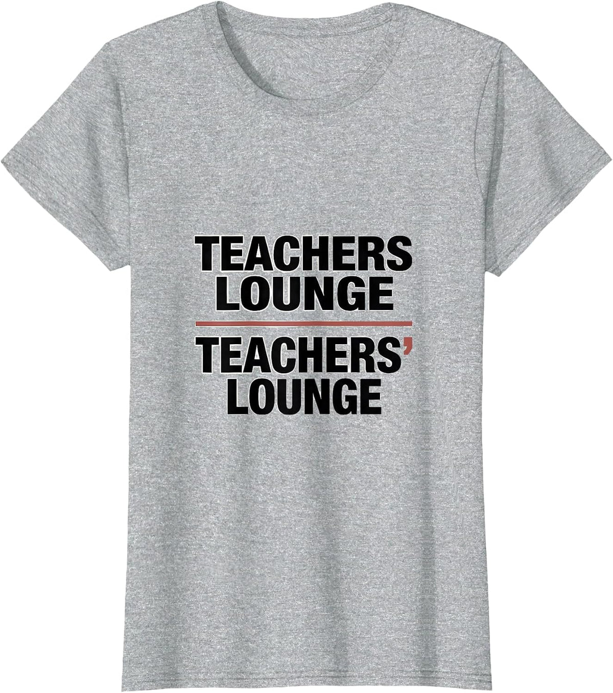 Teachers Lounge Teachers Lounge Funny Grammar Teacher T-Shirt - Heather Grey