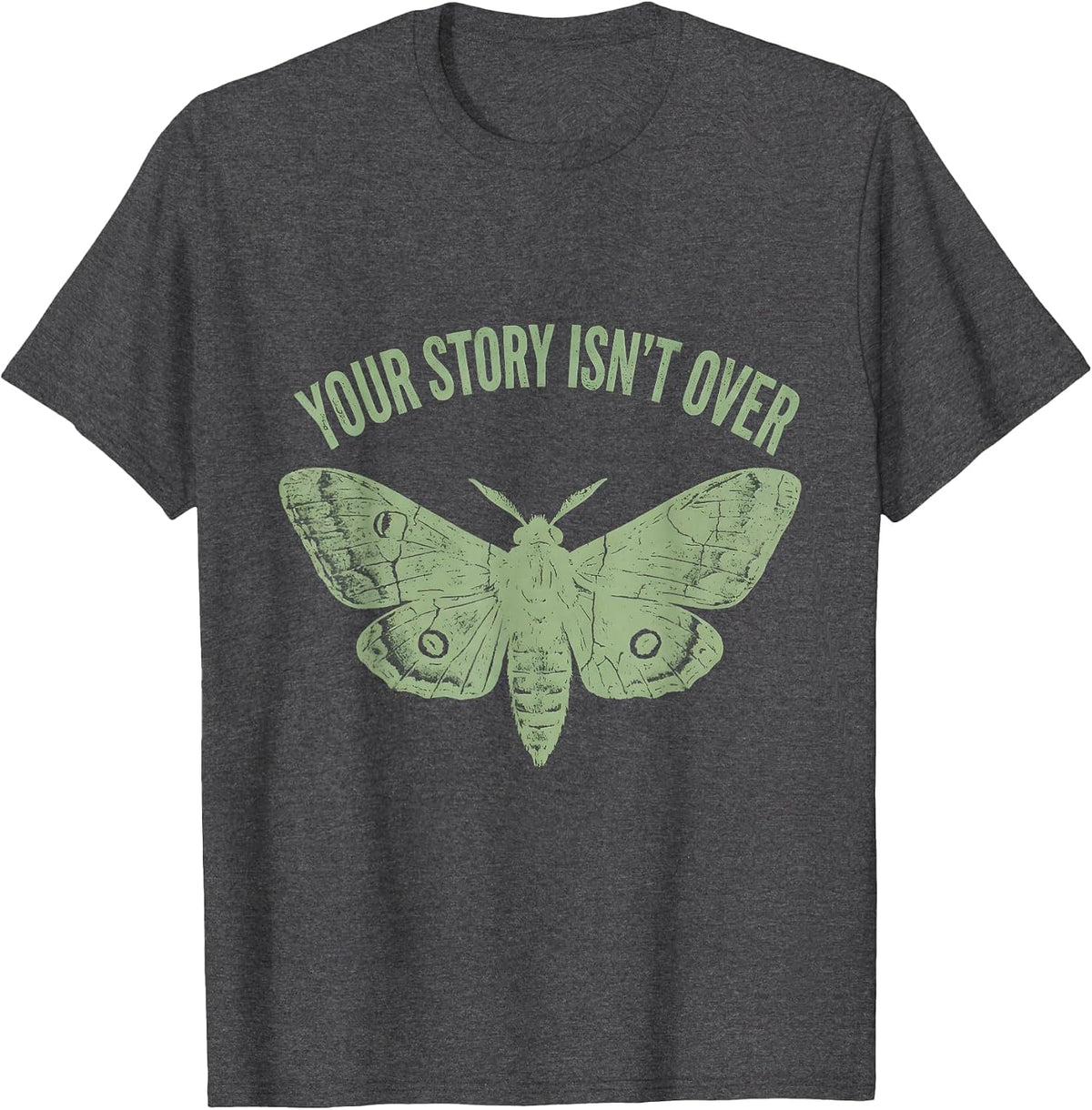 Your Story Isn't Over School Counselor Design T-Shirt - Dark Heather Grey