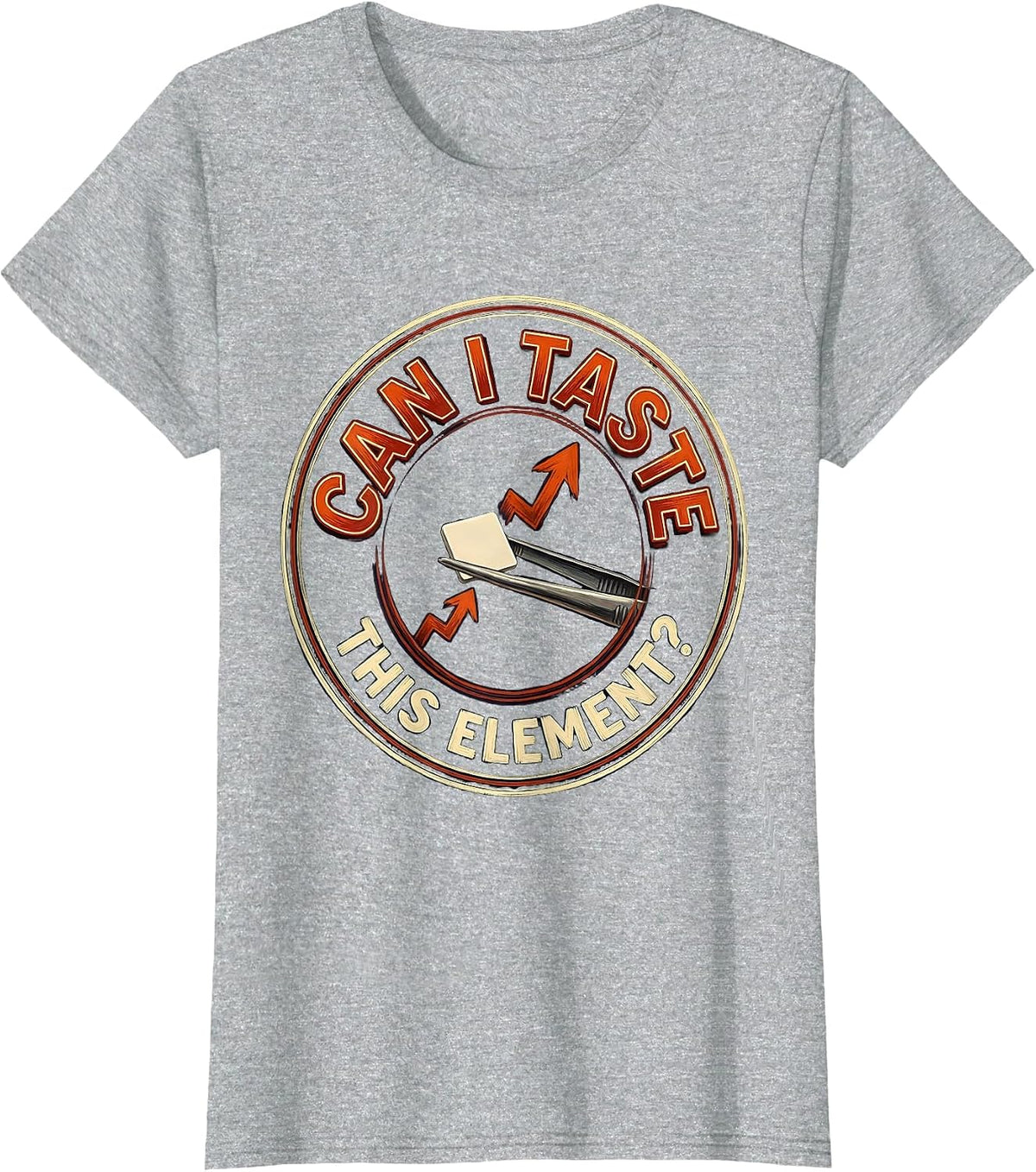 Can I Taste This Element Funny Periodic Table Science T-Shirt - Heather Grey