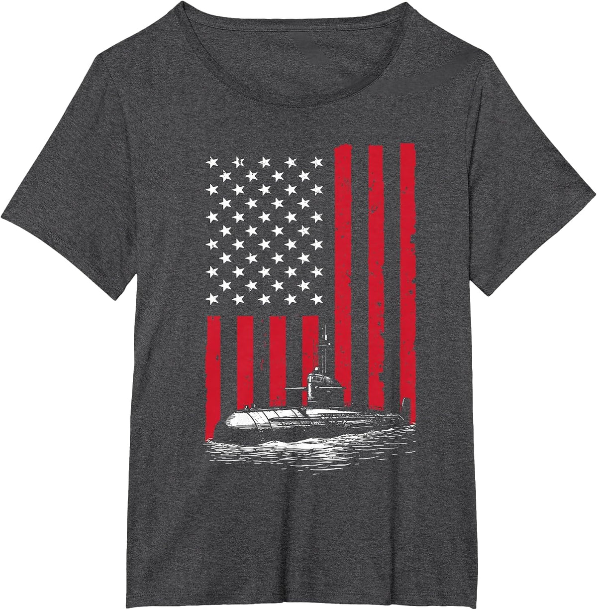 Funny Submarine Design for Men Submariner Submarine Veteran T-Shirt - Dark Heather Grey