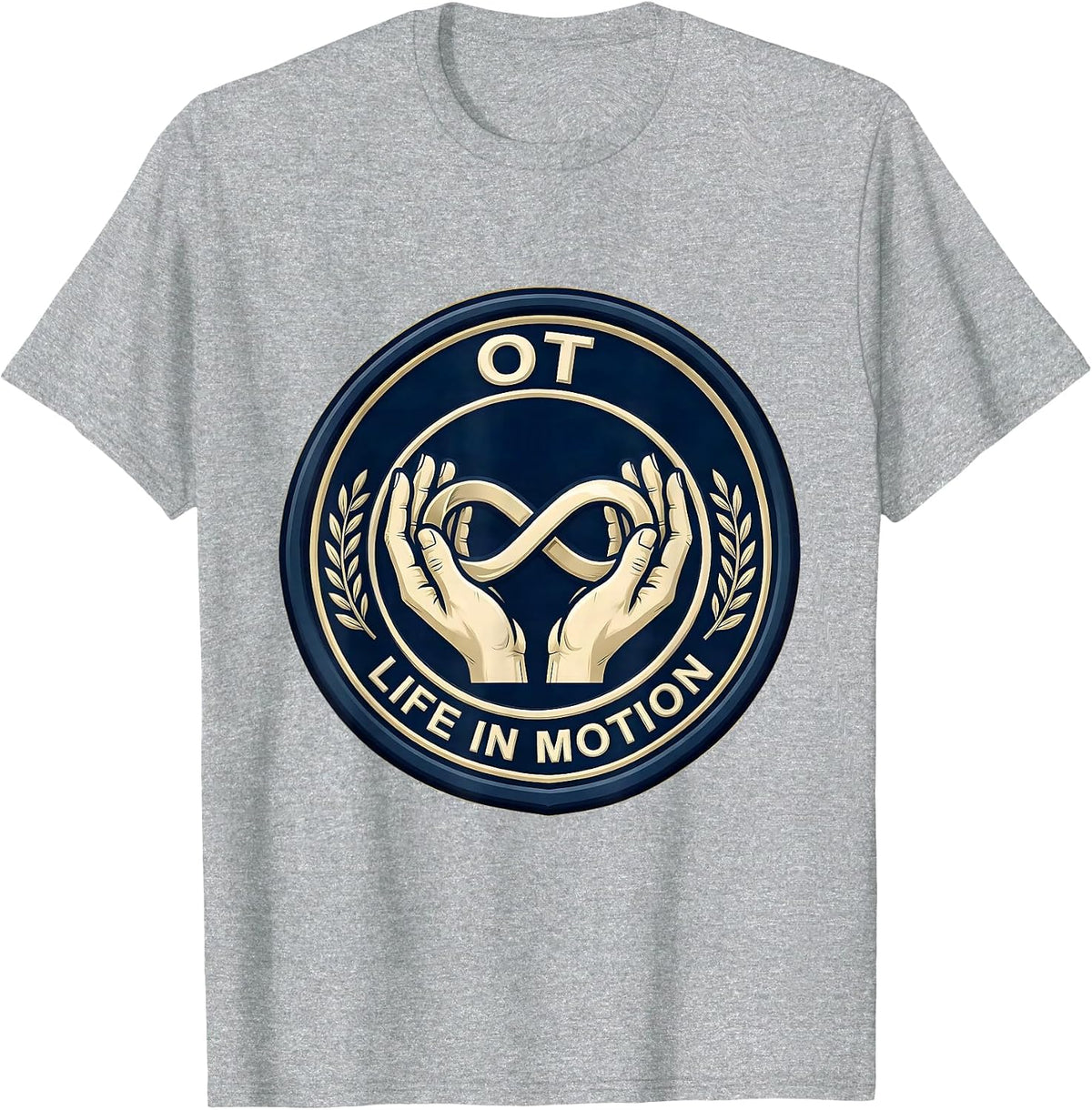 Men's OT Life in Motion Occupational Therapy Design T-Shirt - Heather Grey
