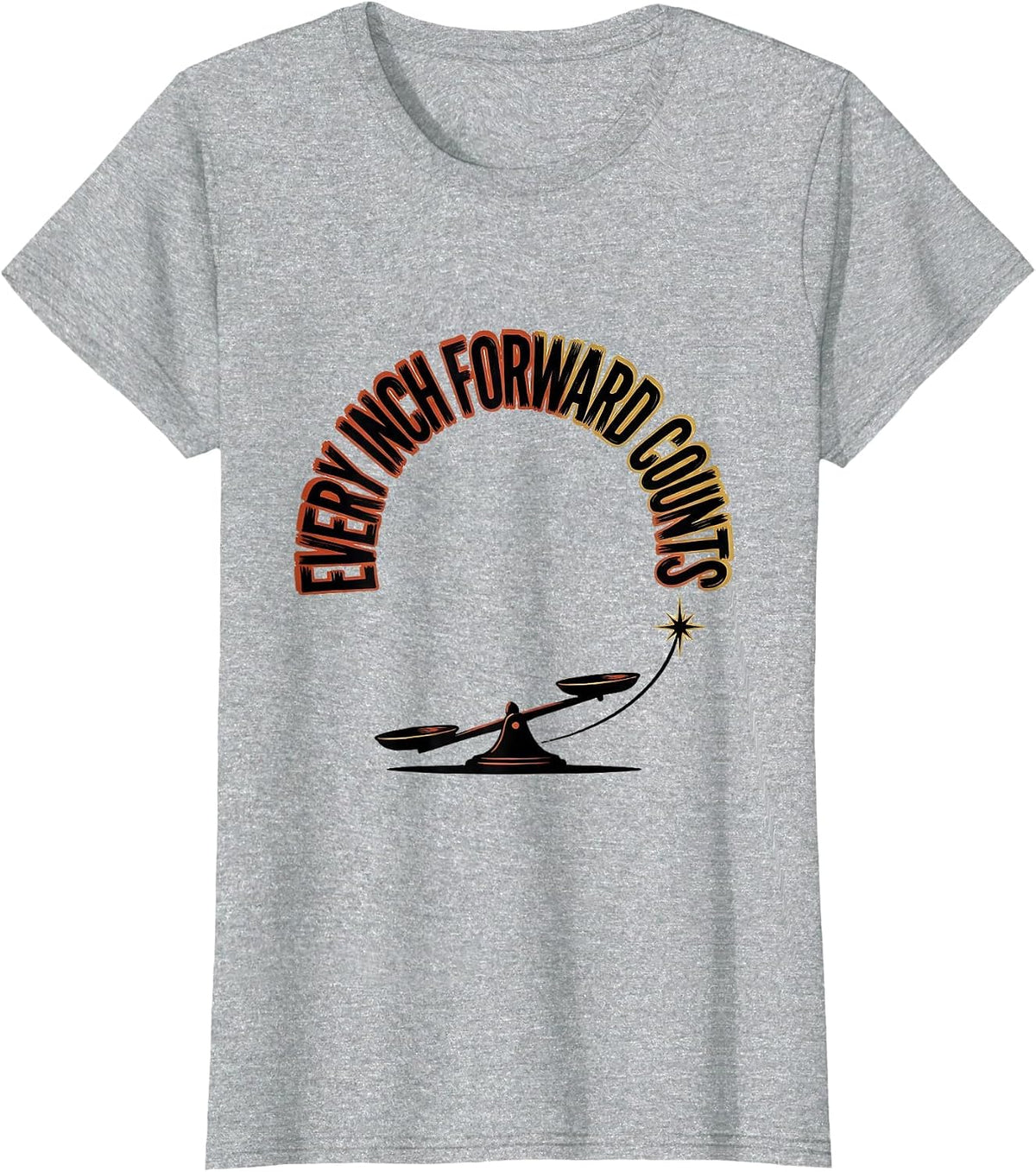 Women's Every Inch Forward Counts Occupational Therapy Physical T-Shirt - Heather Grey