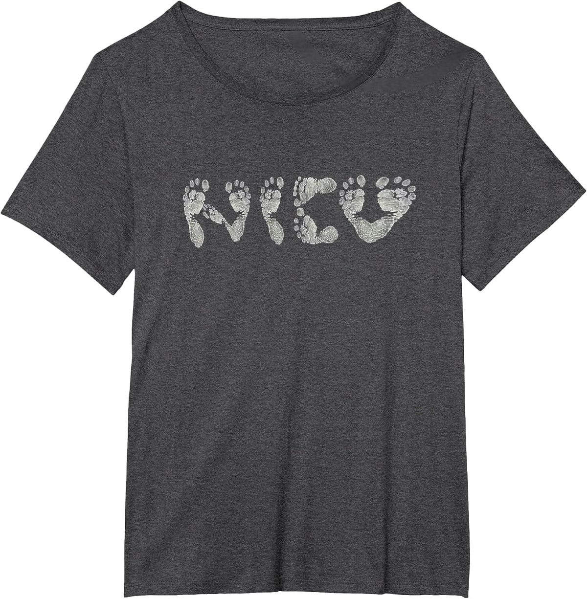 Baby Feet NICU T-Shirt - Dark Heather Grey