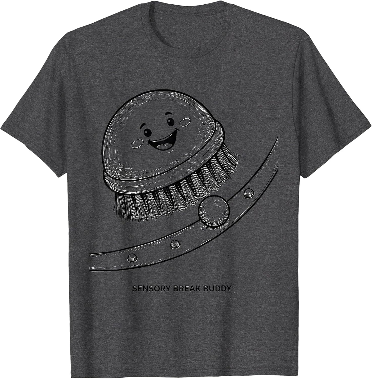 Men's Sensory Break Buddy Playful Occupational Therapy OT Student T-Shirt - Dark Heather Grey