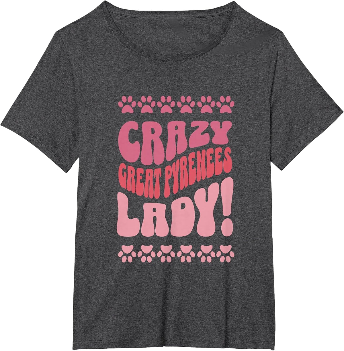 Crazy Boston Terrier Lady Design for Dog Lovers T-Shirt - Dark Heather Grey
