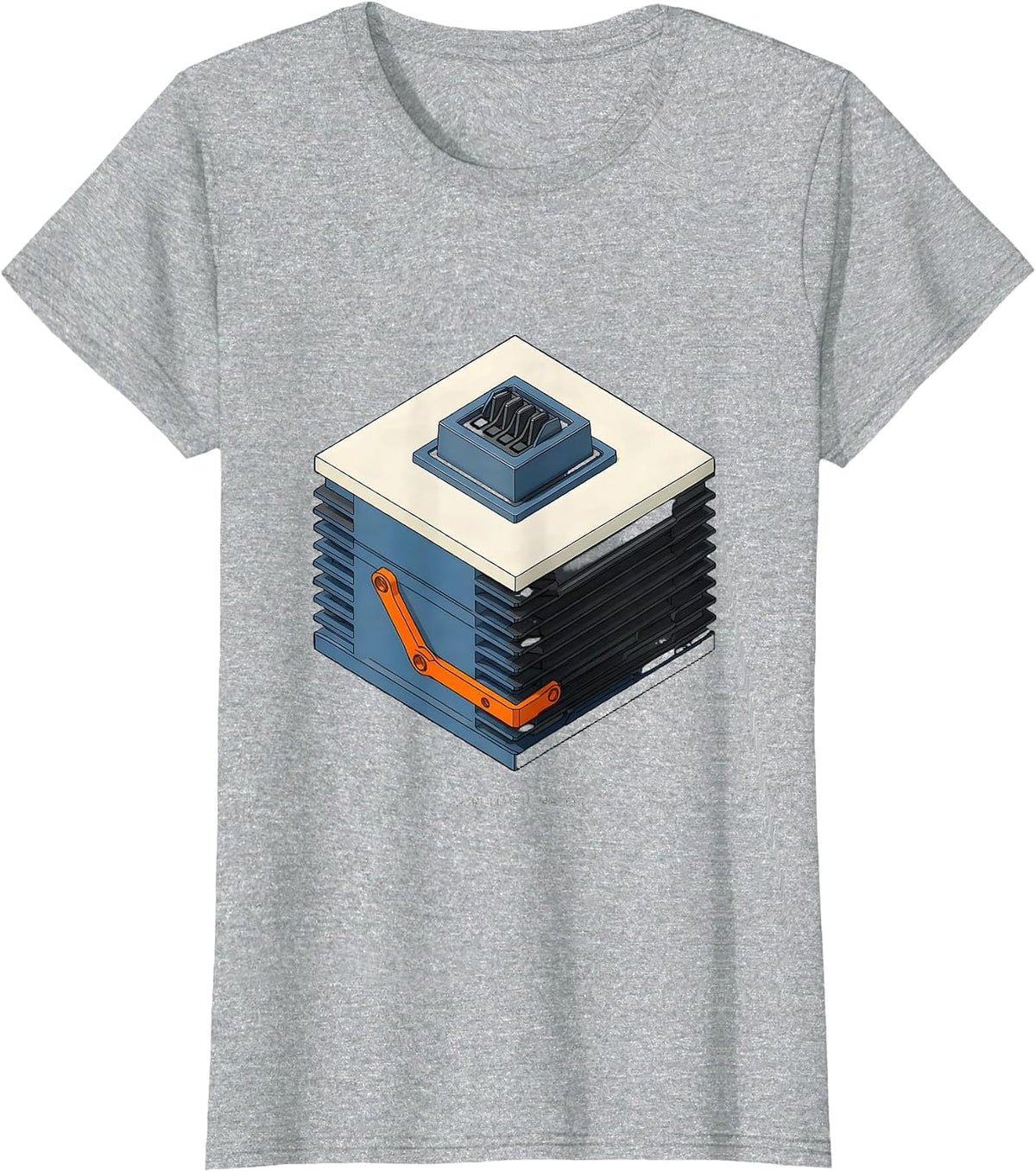 Women's Six-Speed Operator Manual Transmission Driver Car Guy T-Shirt - Heather Grey