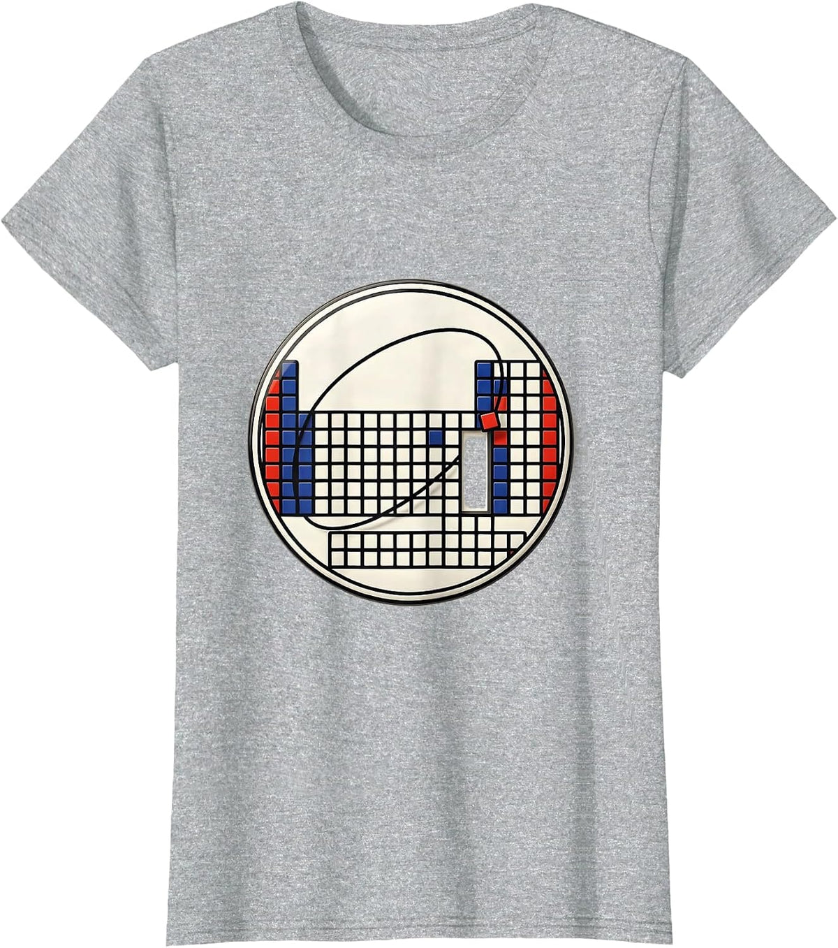 Sealed Periodic Table Badge Funny Science Lover Gift T-Shirt - Heather Grey