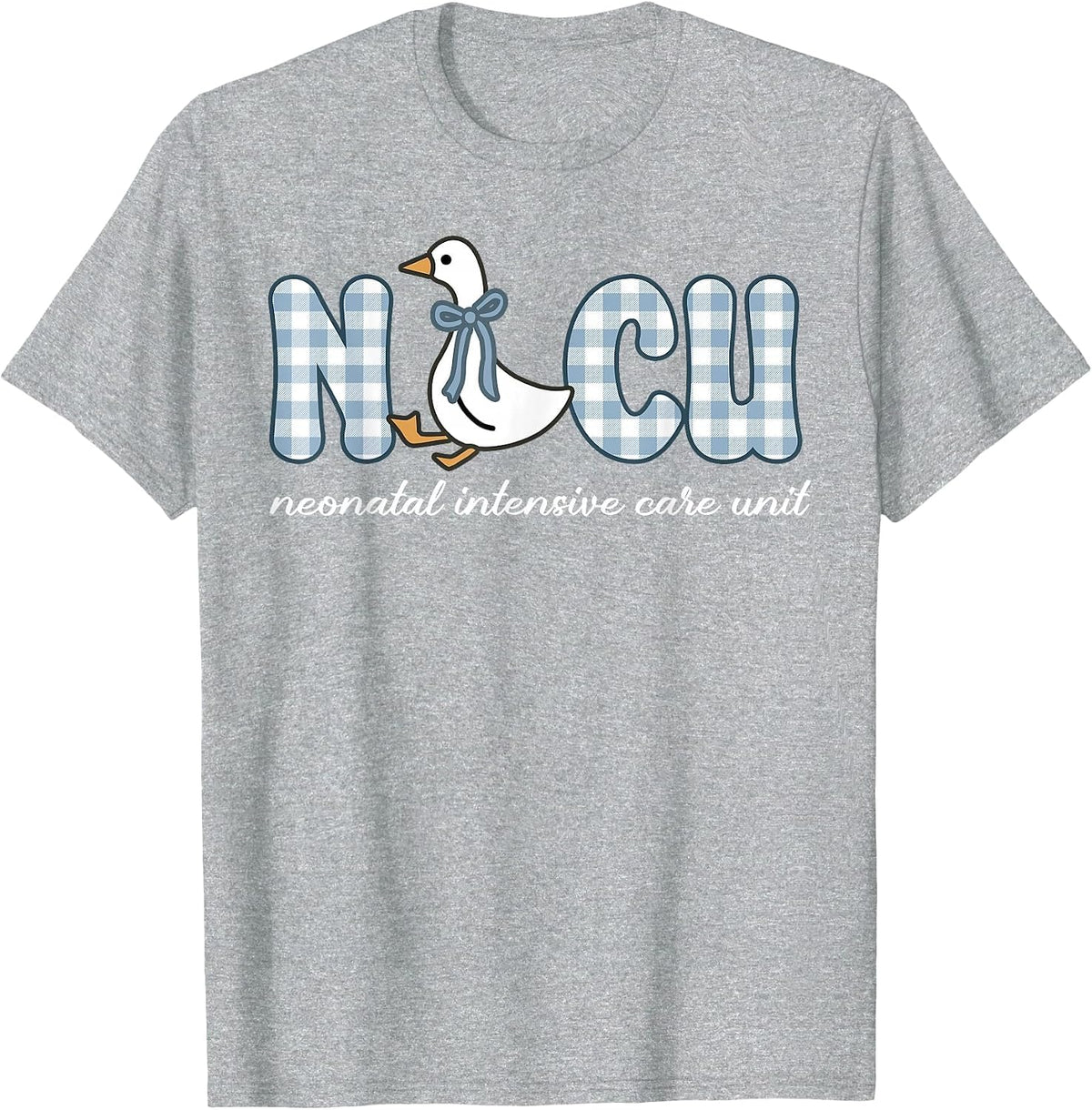 NICU Nurse Neonatal Intensive Care Unit Nurse Goose T-Shirt - Heather Grey