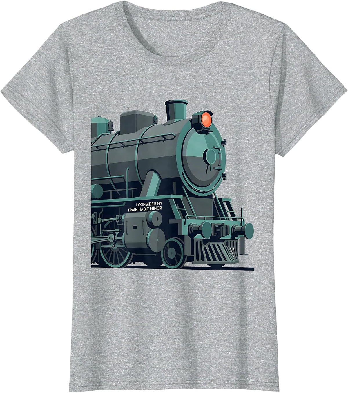 I Consider My Train Habit Minor Funny Train Enthusiast Model T-Shirt - Heather Grey
