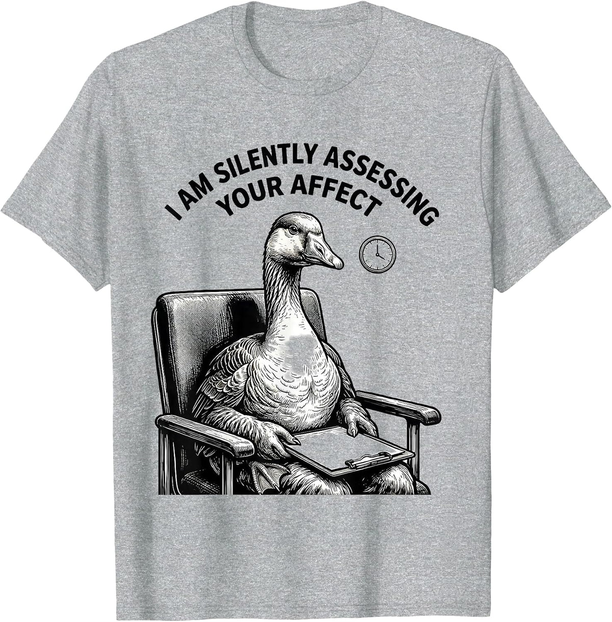 Men's I Am Silently Assessing Your Affect Funny Mental Health T-Shirt - Heather Grey
