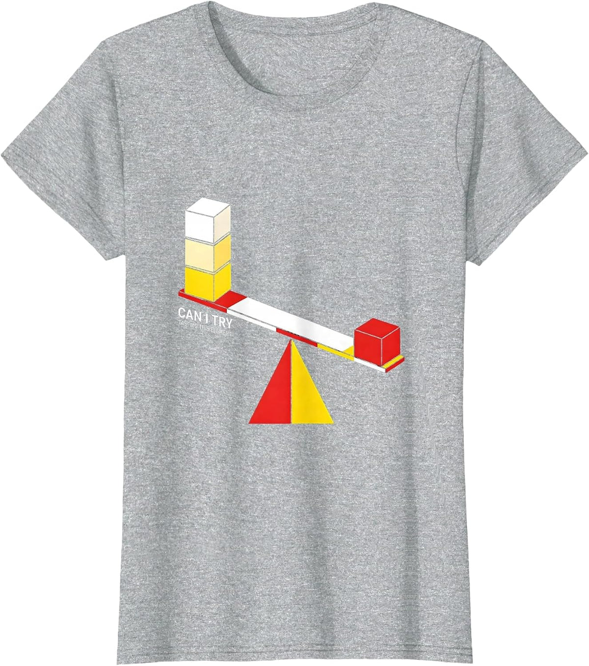 Can I Try Tasting This Element Funny Periodic Table Science T-Shirt - Heather Grey