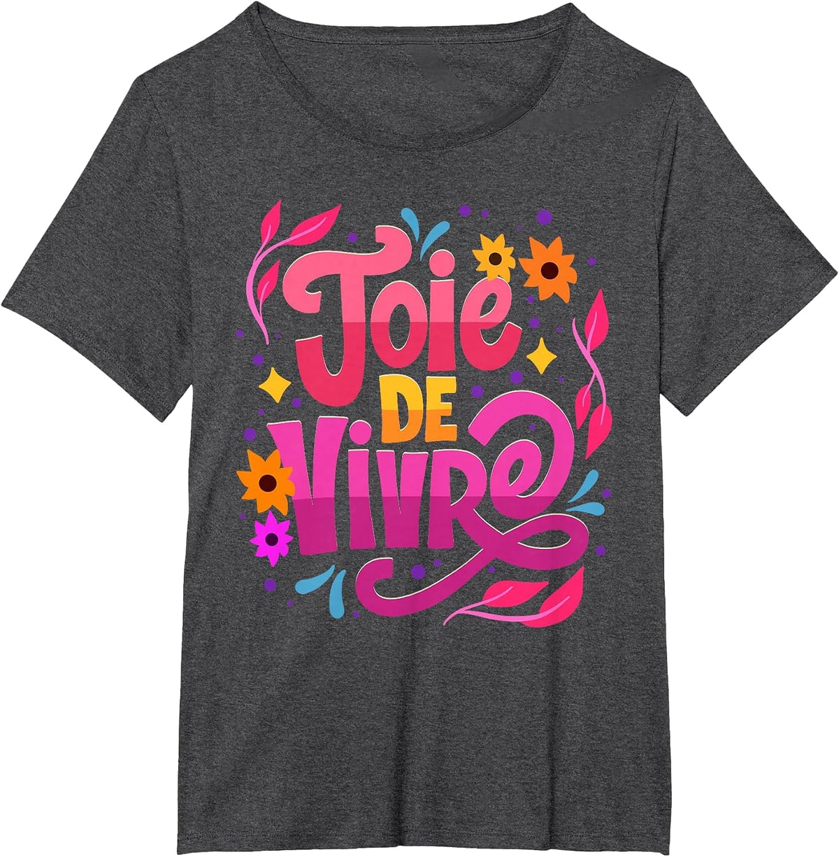Joie De Vivre - Mardi Gras T-Shirt - Dark Heather Grey