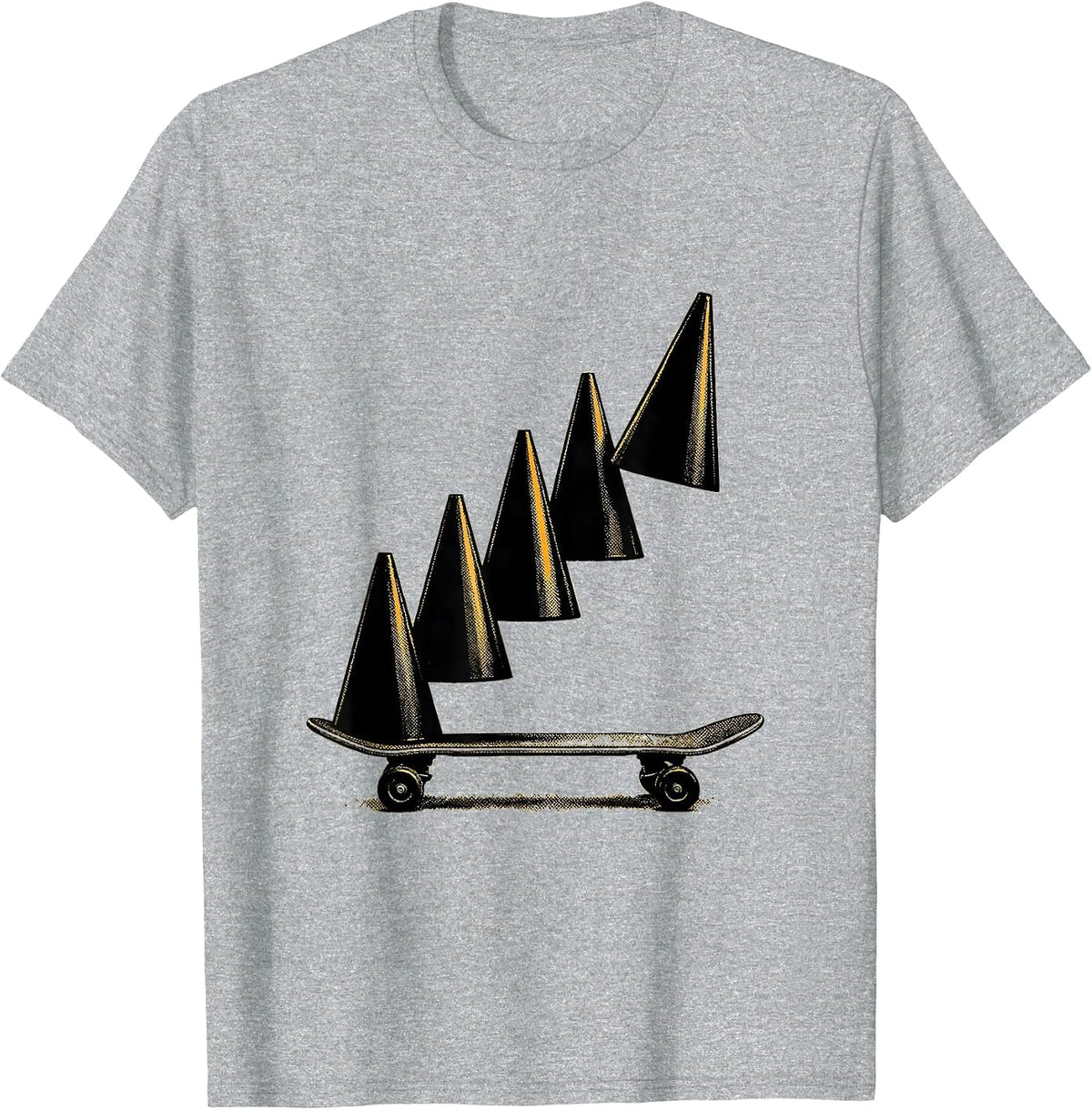 Men's Therapy Cone Occupational Therapy Humor OT Month T-Shirt - Heather Grey