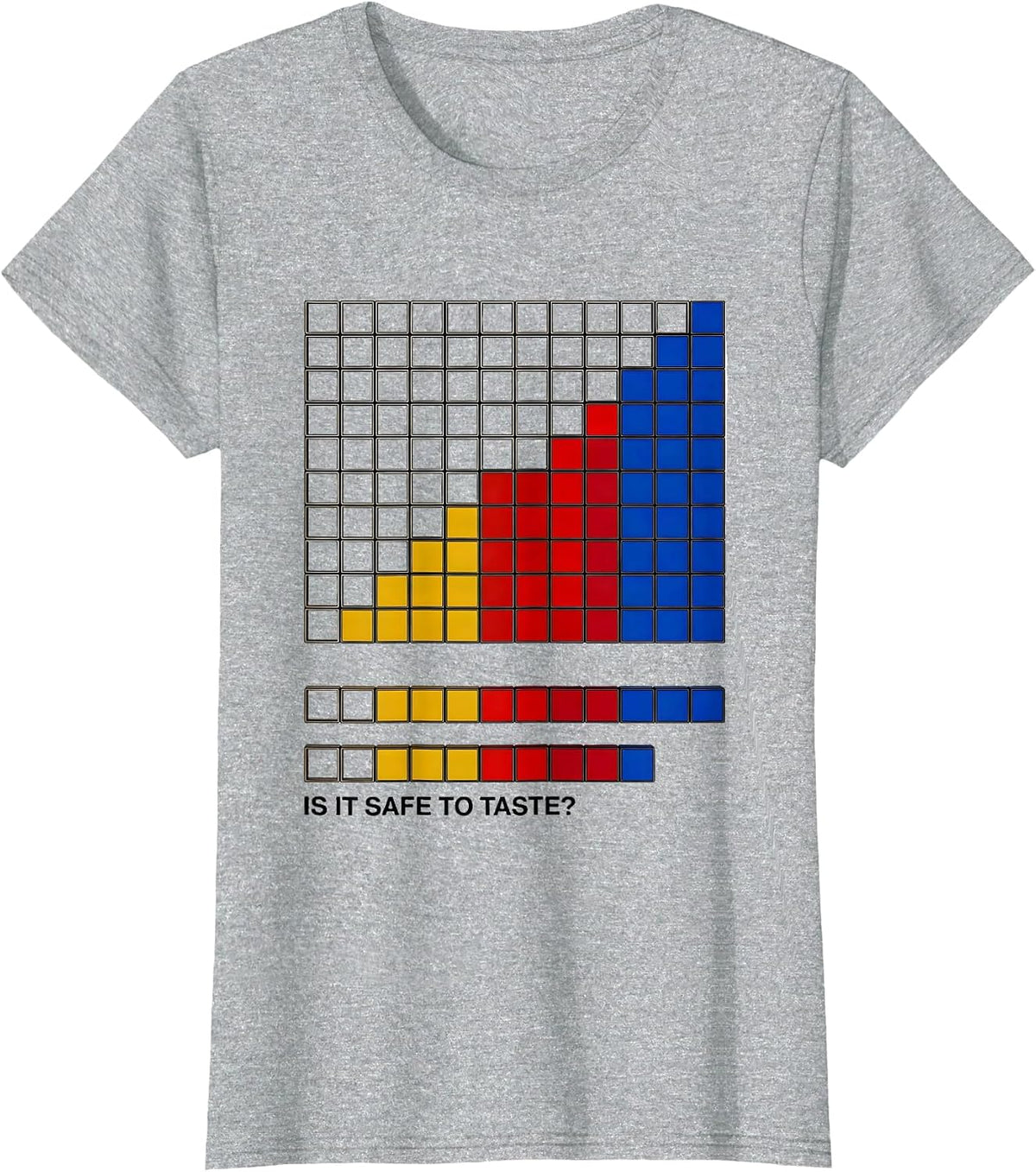 Women's Is It Safe To Taste Funny Periodic Table Science Teacher T-Shirt - Heather Grey