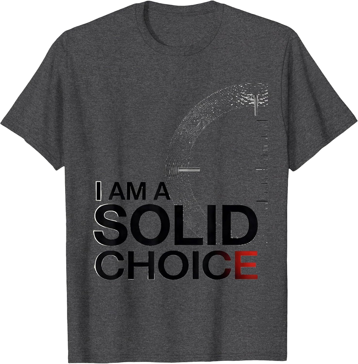 Men's I Am A Solid Choice Funny Science Nerd Periodic Table Gift T-Shirt - Dark Heather Grey