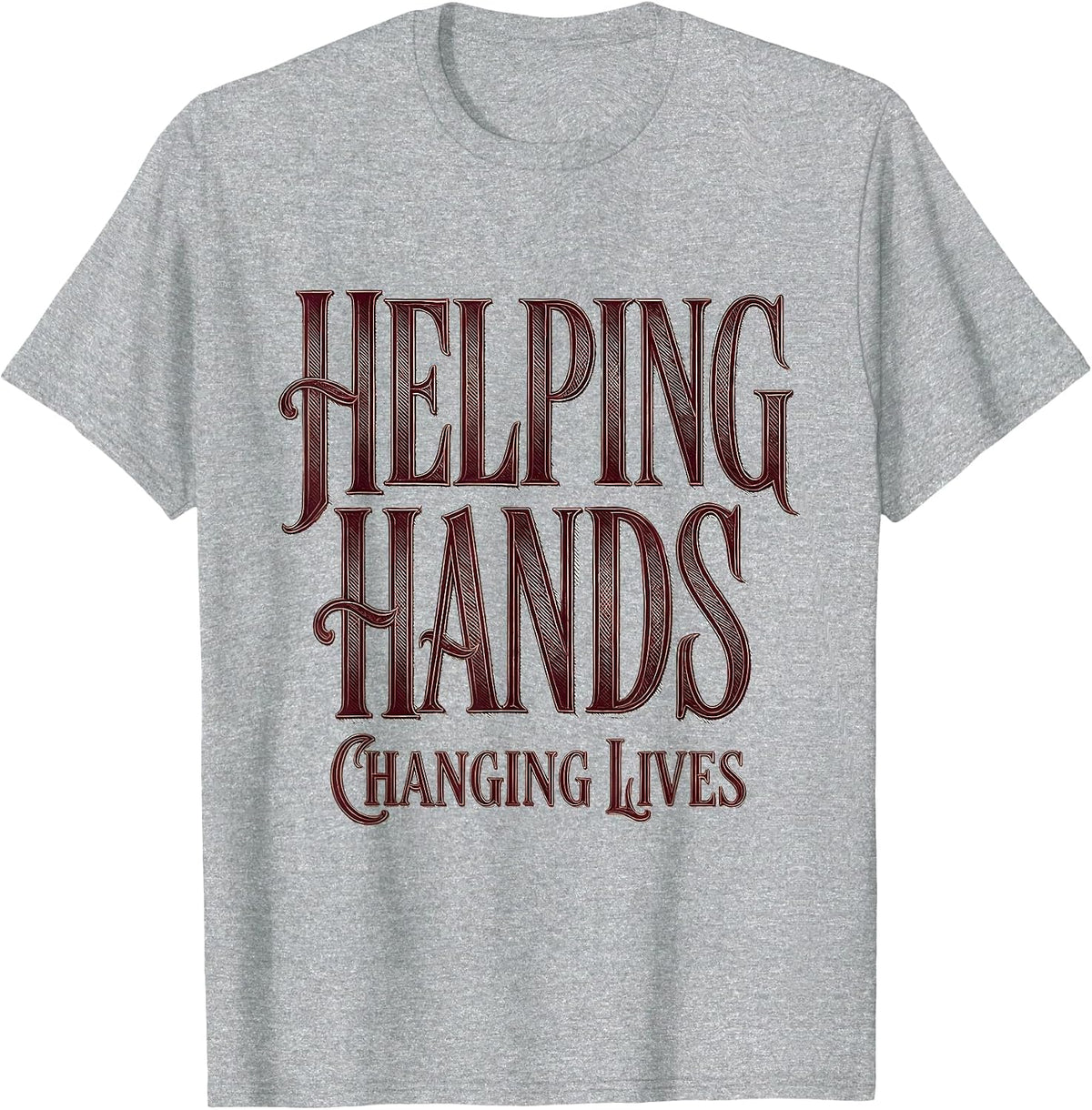 Men's Helping Hands Changing Lives Occupational Therapy T-Shirt - Heather Grey