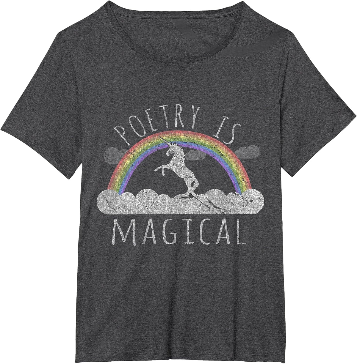 Poetry is Magical T-Shirt - Dark Heather Grey