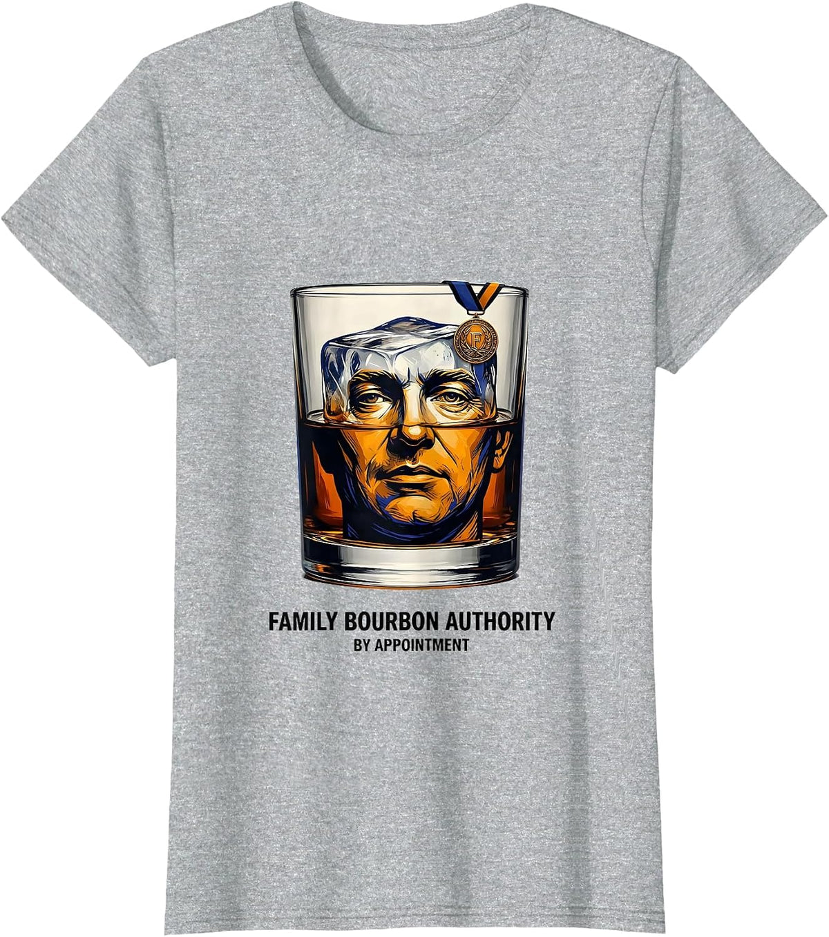 Family Bourbon Authority By Appointment Bourbon Lover T-Shirt - Heather Grey
