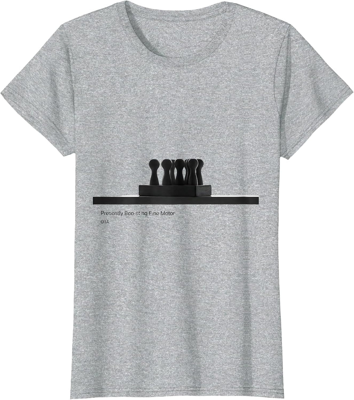 Women's Presently Boo-sting Fine Motor OTA Occupational Therapy T-Shirt - Heather Grey