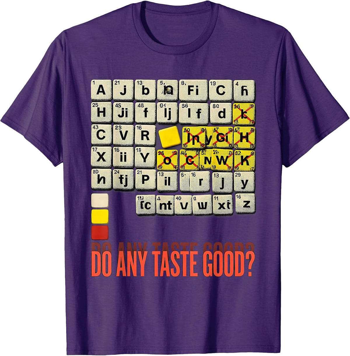 Do Any Taste Good? Funny Periodic Table Science Teacher T-Shirt - Purple