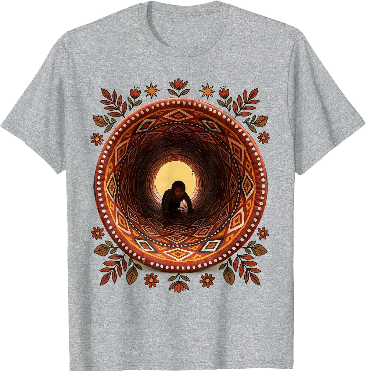 Men's Occupational Therapy Sensory Tunnel Crawling Child T-Shirt - Heather Grey