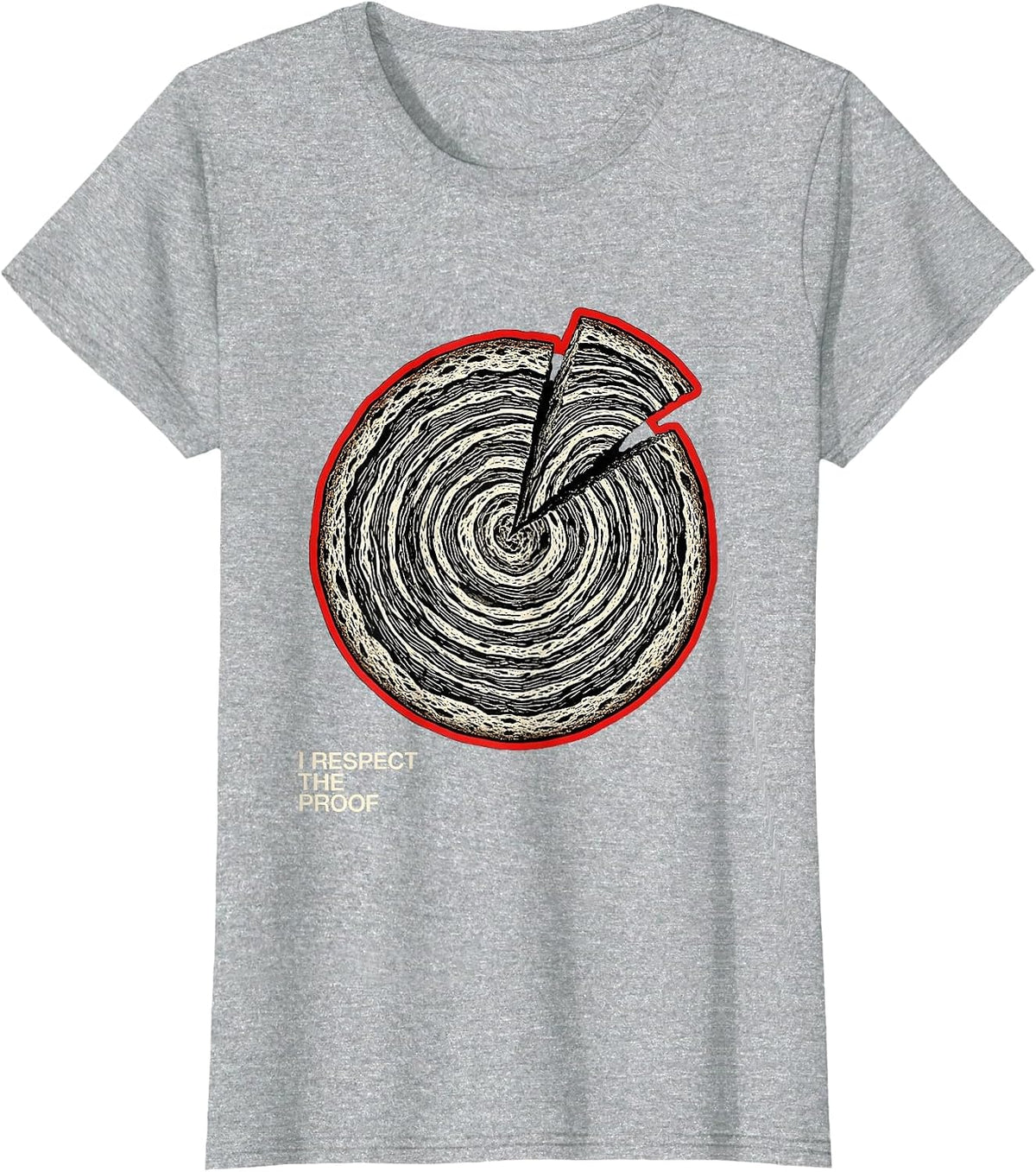 I Respect The Proof Funny Baker Sourdough Bread Baking T-Shirt - Heather Grey