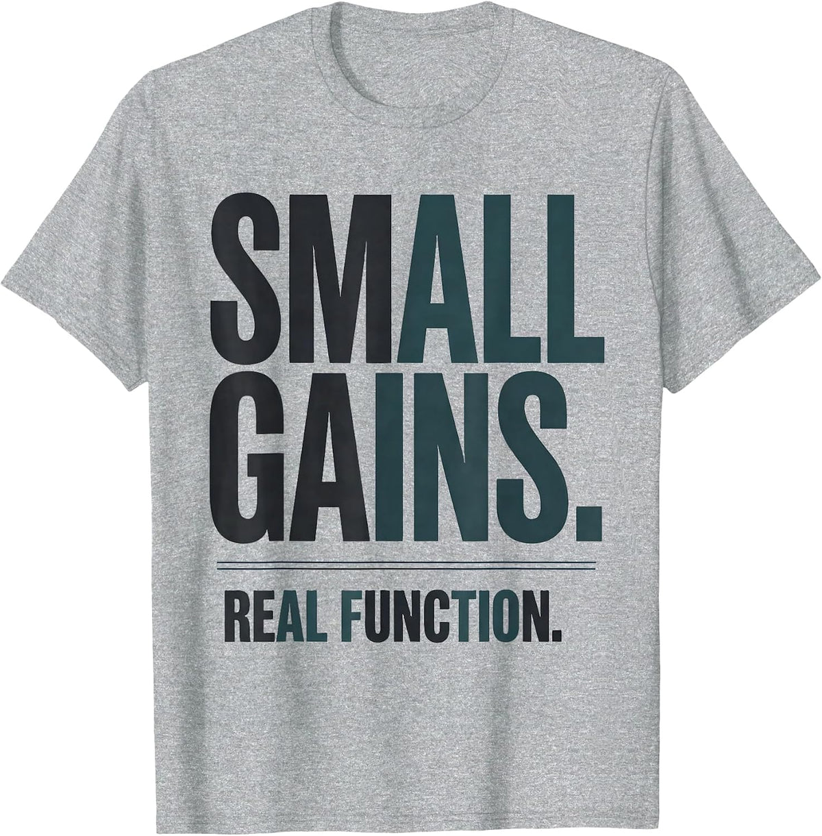 Men's Small Gains Real Function Funny Occupational Therapy OT T-Shirt - Heather Grey