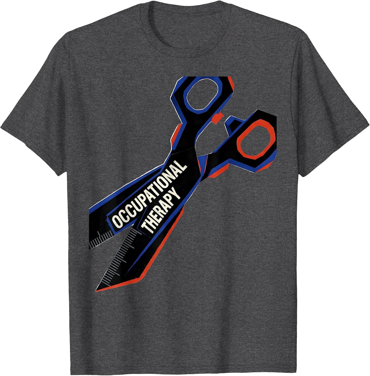 Occupational Therapy Geometric Retro OT Month Practitioner T-Shirt - Dark Heather Grey