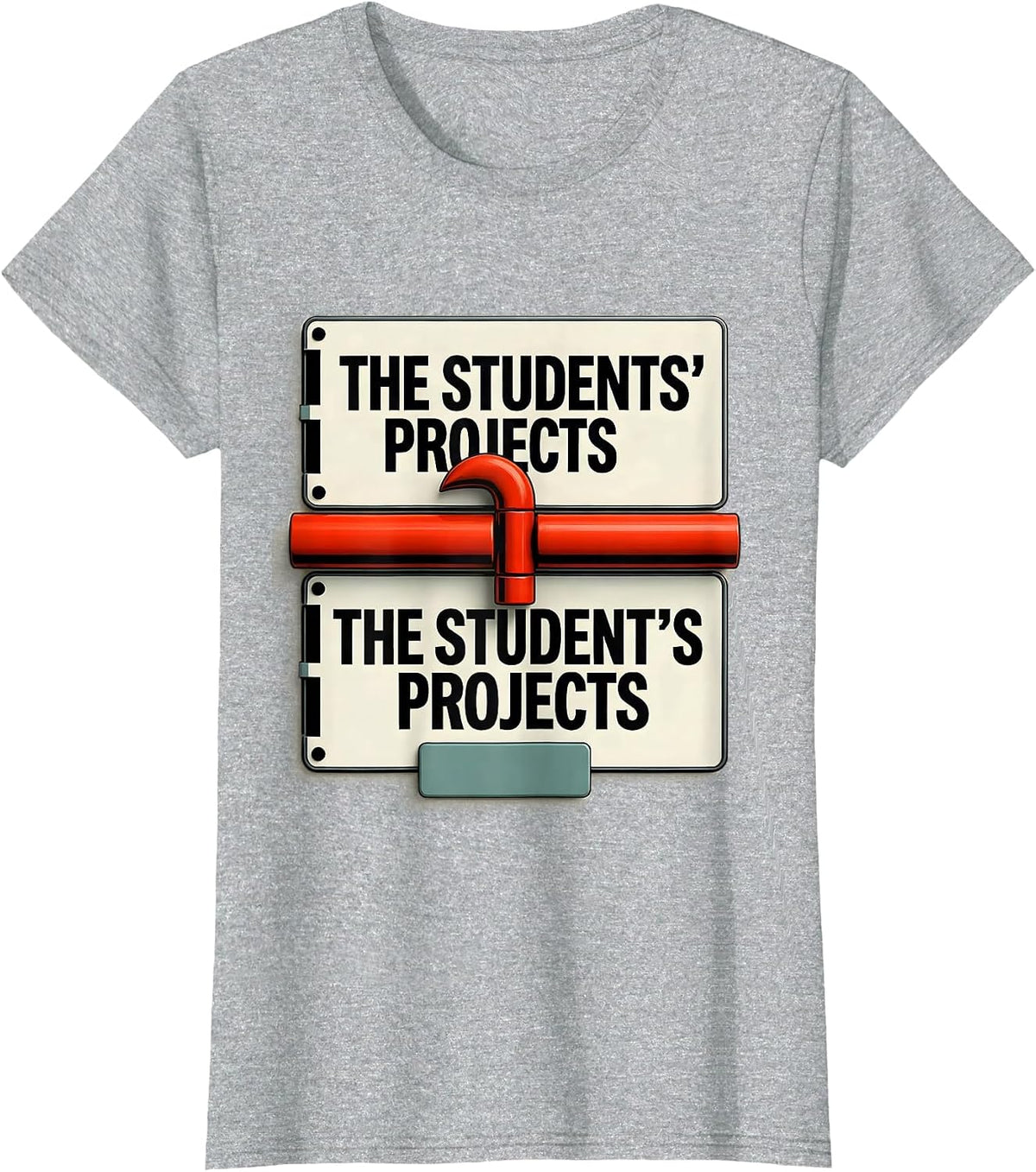 The students' projects Grammar Teacher Humor T-Shirt - Heather Grey
