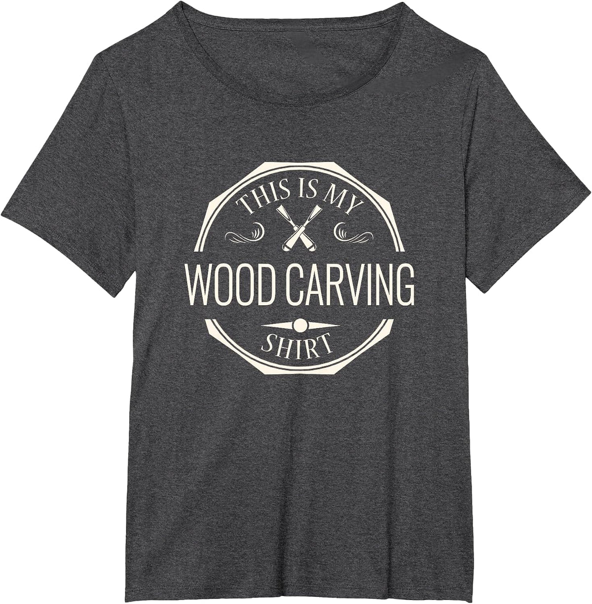 This is My Wood Carving Shirt - Whittle Wood T-Shirt - Dark Heather Grey
