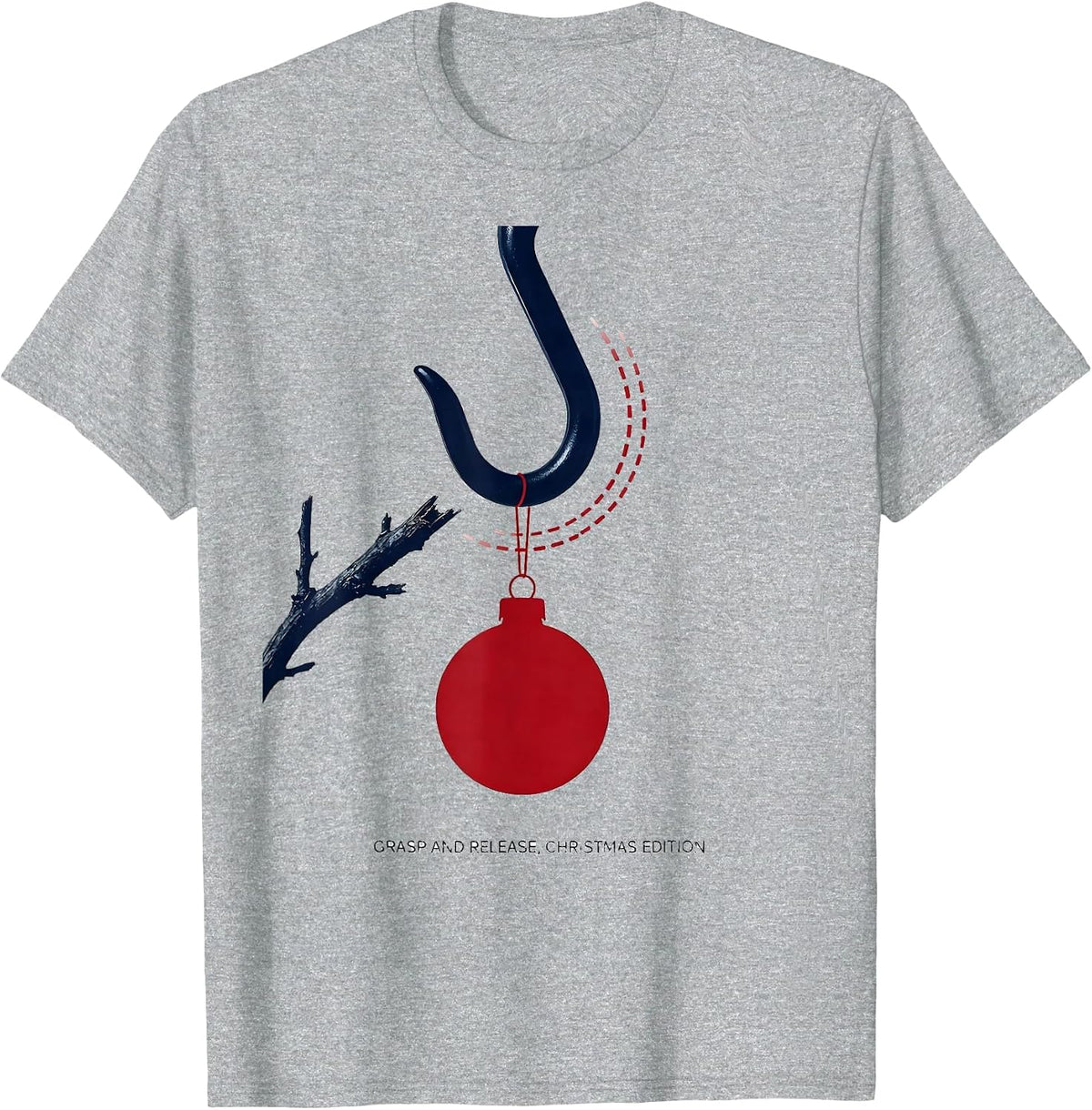 Men's Grasp And Release Christmas Edition Occupational Therapy OT T-Shirt - Heather Grey