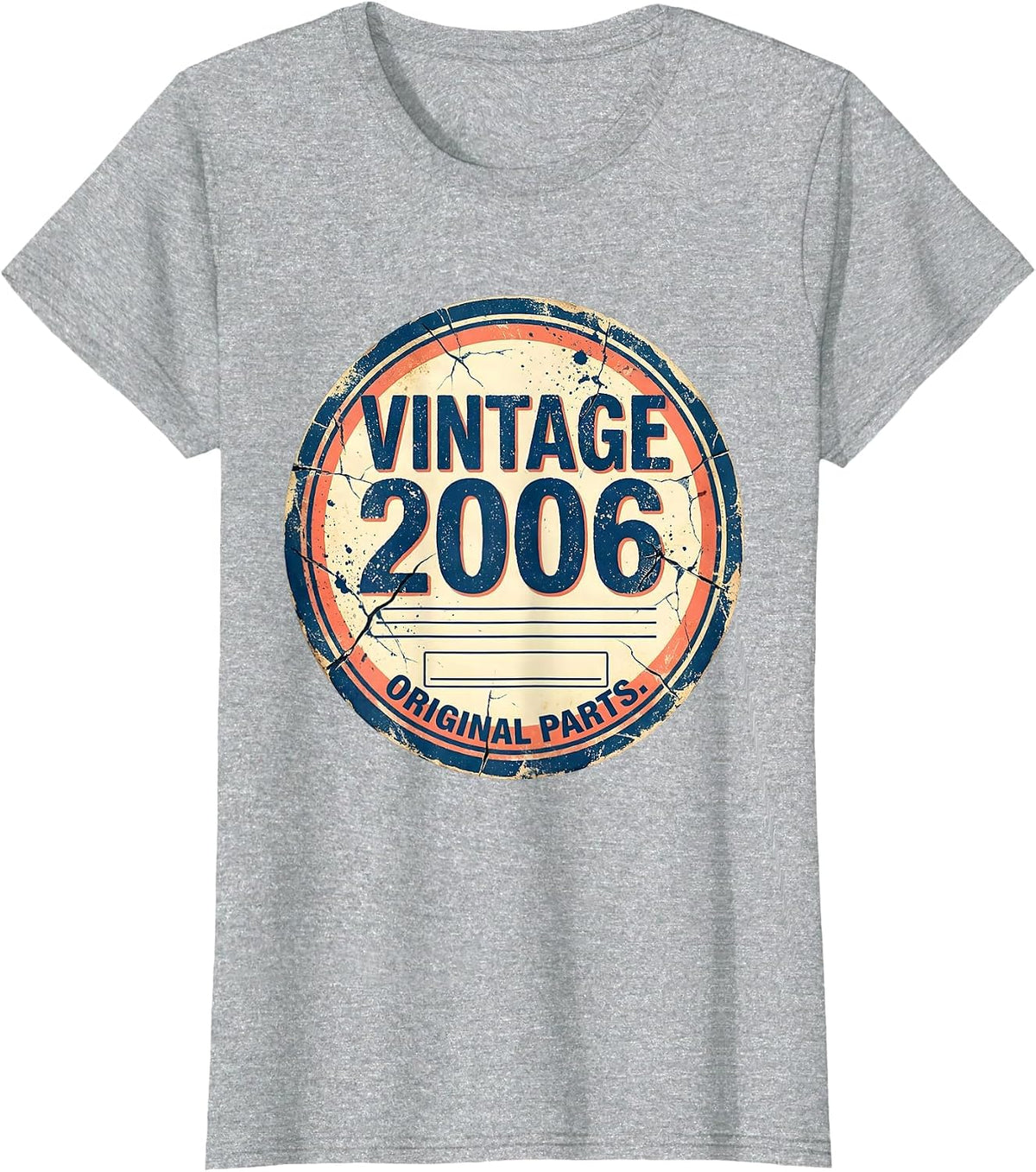 Vintage 2006 Original Parts Limited Edition 21st Birthday T-Shirt - Heather Grey