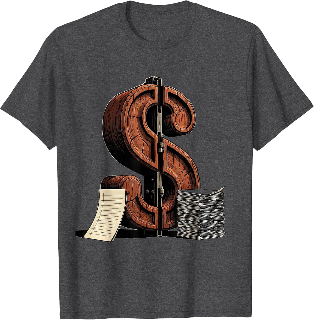 Men's Apostrophe Sorting Gate Grammar Teacher Punctuation Humor T-Shirt - Dark Heather Grey