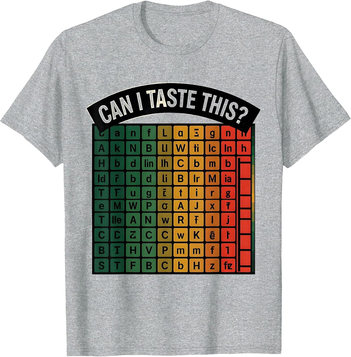 Men's Can I Taste This Funny Periodic Table Science Teacher Gift T-Shirt - Heather Grey