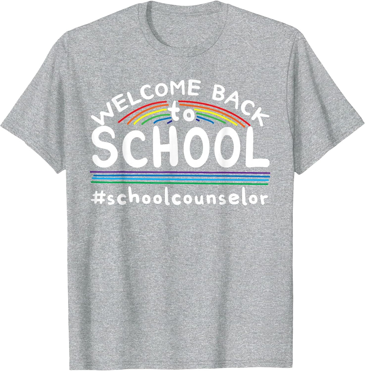 Welcome Back to School Counselor T-Shirt - Heather Grey