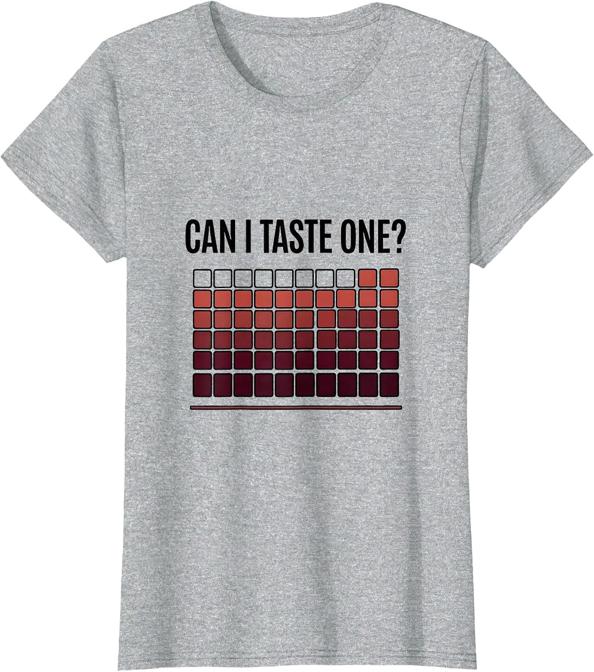Women's Can I Taste One Funny Periodic Table Science Teacher Joke T-Shirt - Heather Grey
