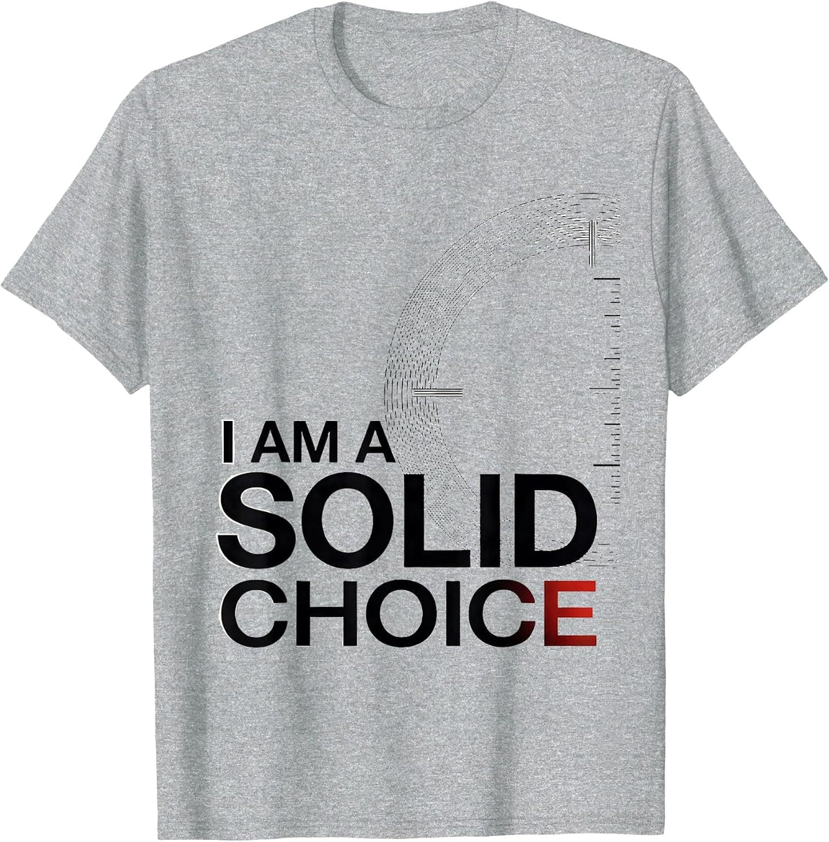 Men's I Am A Solid Choice Funny Science Nerd Periodic Table Gift T-Shirt - Heather Grey