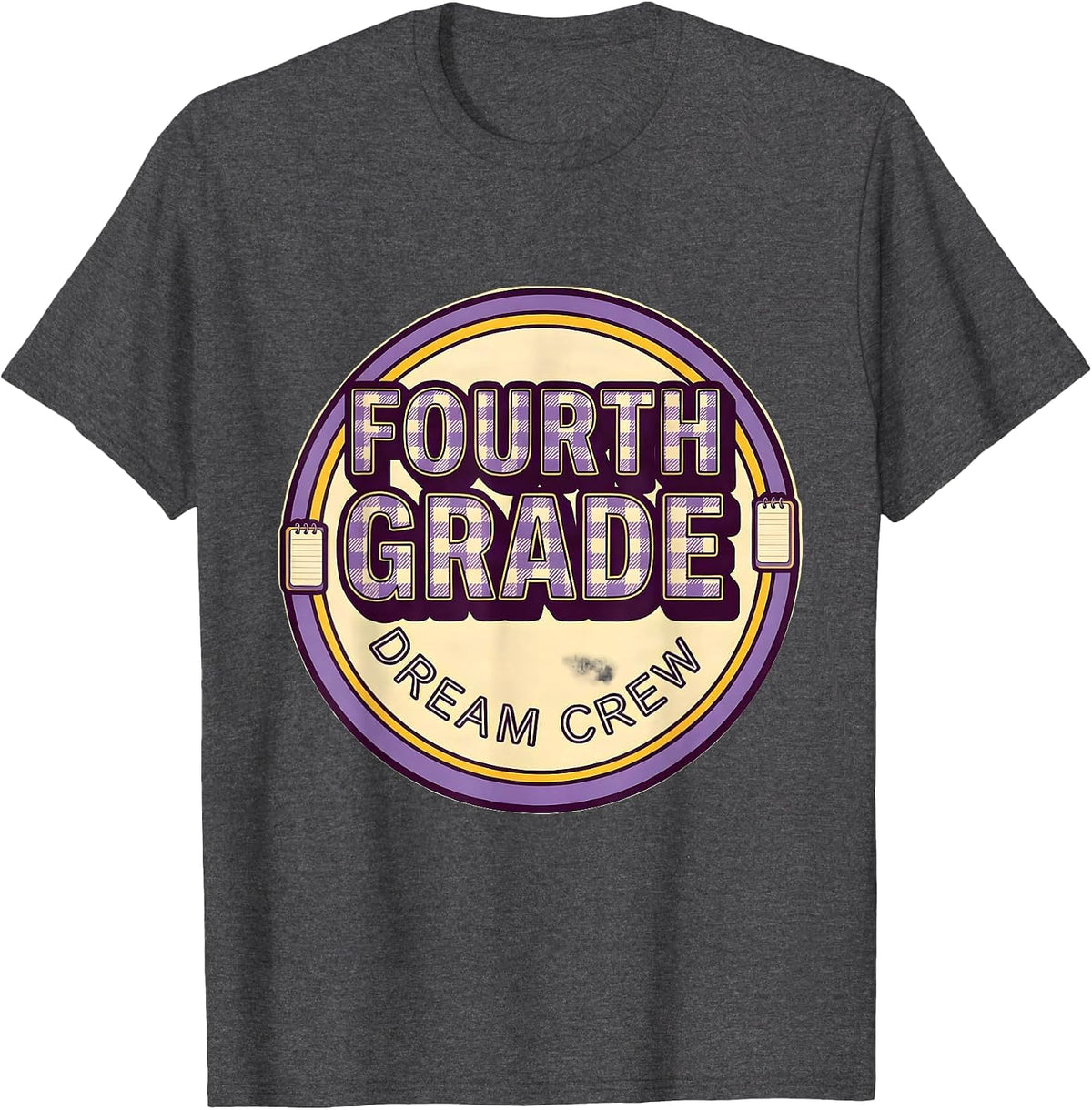 Fourth Grade Dream Crew Back to School Teacher Student Kids T-Shirt - Dark Heather Grey