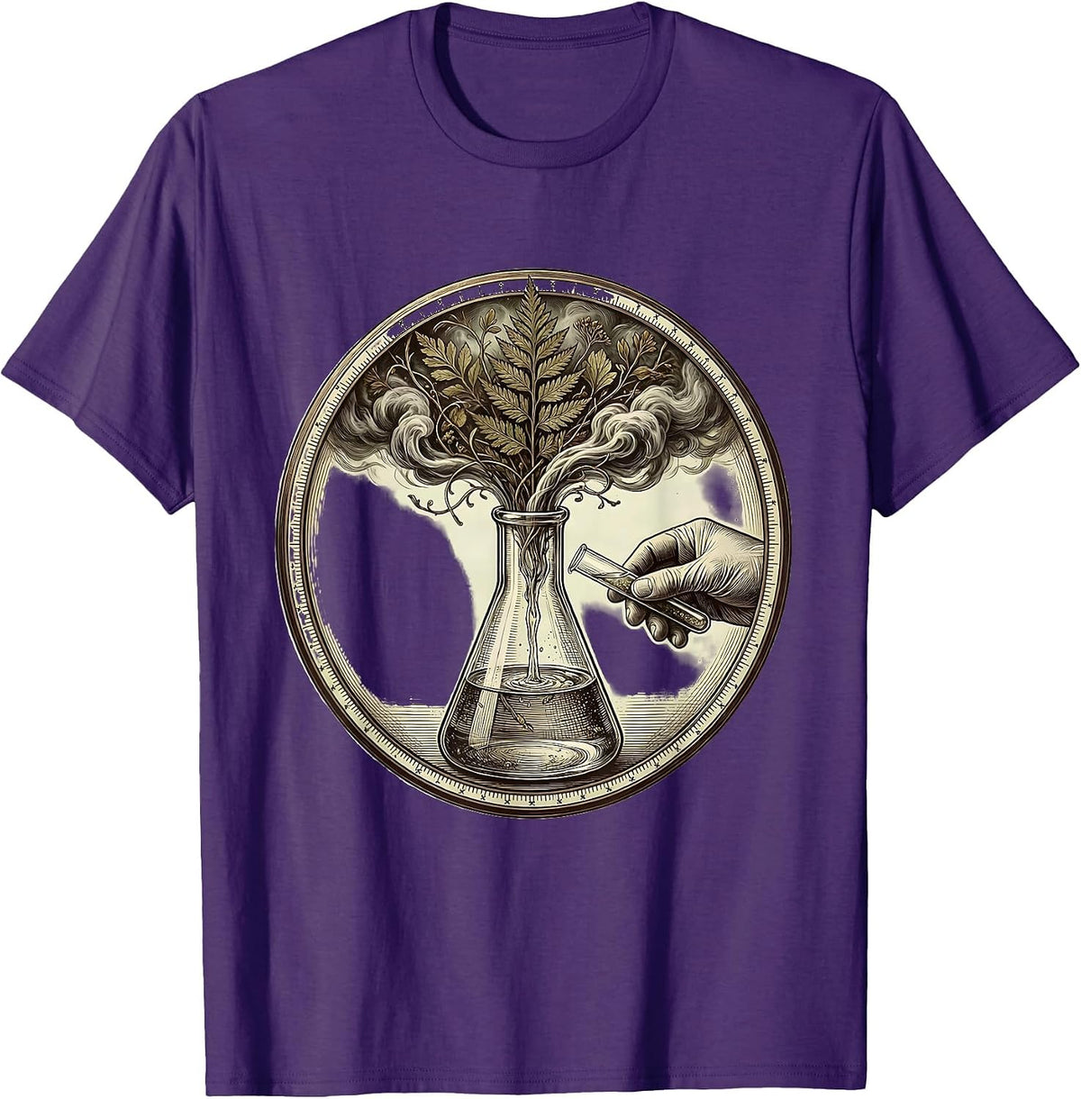 Science Teacher Lab Experiment Graphic Design T-Shirt - Purple
