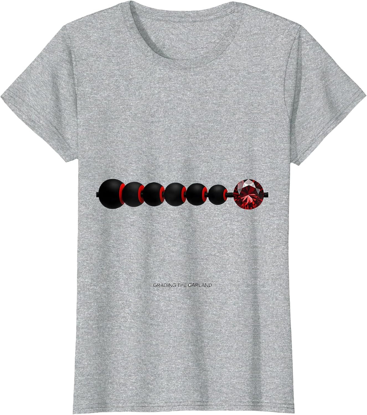 Grading The Garland Geometric Occupational Therapy Christmas T-Shirt - Heather Grey